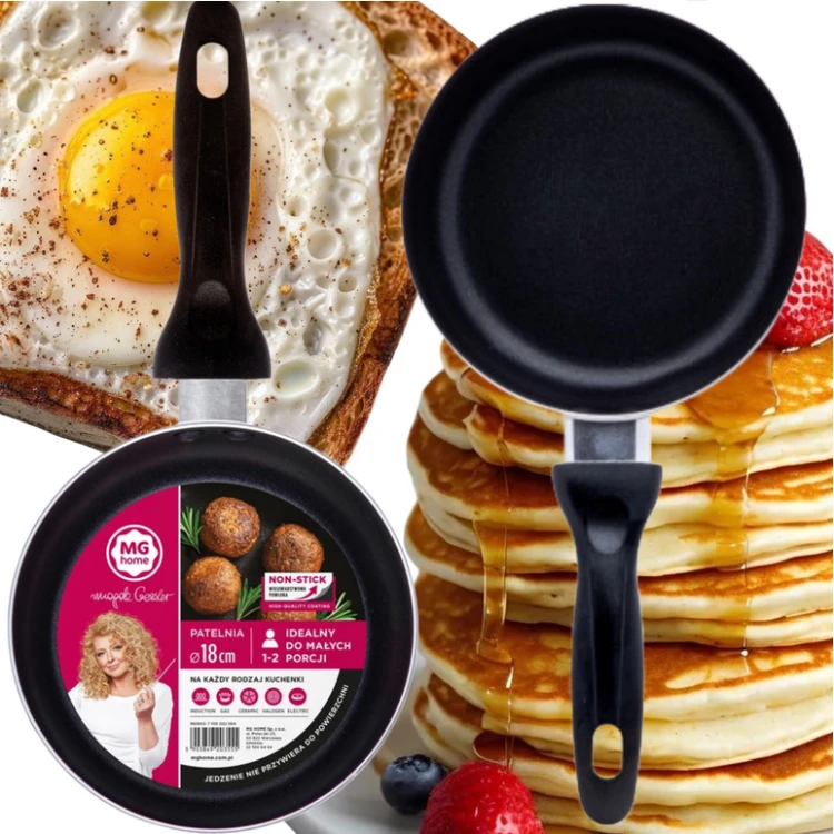 Patelnia do jajek i placków MG Home non-stick okrągła 18 cm •.png