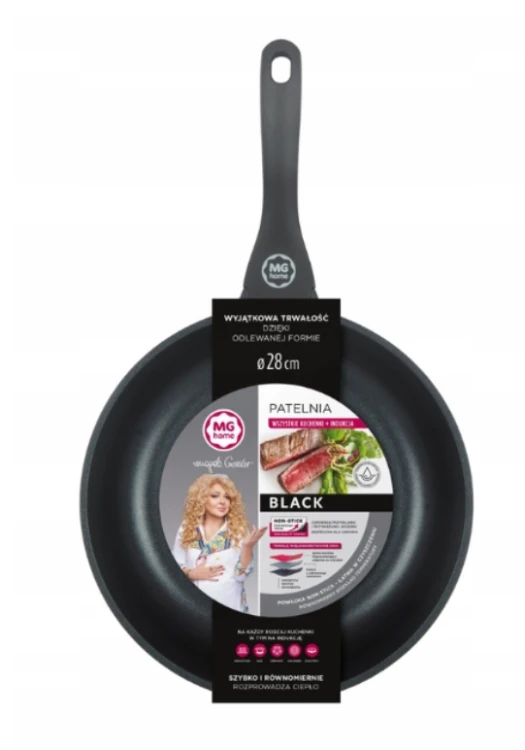 Patelnia tradycyjna MG Home BLACK 28 cm non-stick (nieprzywiera — kopia.png